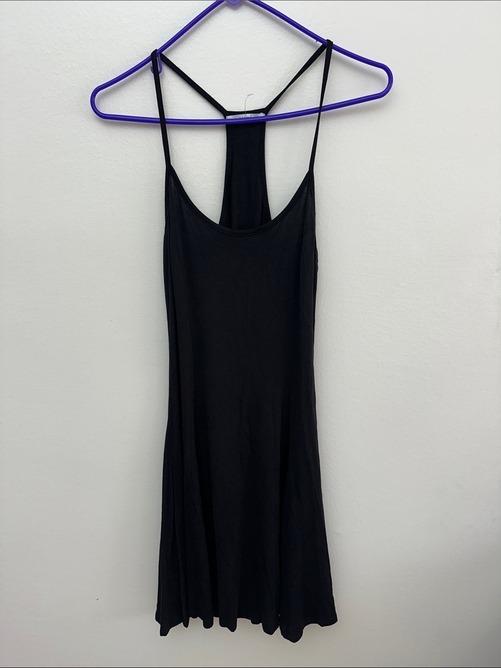 Acemi Black Ribbed Racerback Tank